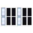 thumbnail image 1 of 4 HEPA + 8 Carbon Booster Filters for AER1 HEPA Type Total Air Filter, Air Purifier Filter AER1 Series,4 * Replacement Filter 8 * carbon spray sponge,Blue & white & black, 1 of 8
