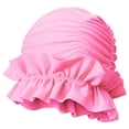 thumbnail image 1 of Gap Mujeres plisadas Ducha de natación cómoda para cabello corto largo rosa, 1 of 3
