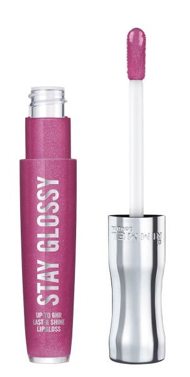 (2 pack) Rimmel Stay Glossy Lip Gloss, Grapevine Groove