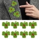 thumbnail image 1 of Insignia de bordado, 20 piezas/juego de pegatinas de tela bordadas con trébol verde, apliques para coser, durabilidad prolongada, 1 of 9