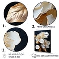 thumbnail image 3 of Designart "Elegance In White And Gold Hydrangea III" Hydrangea Canvas Wall Art, 3 of 7