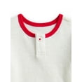 thumbnail image 2 of Wonder Nation Baby Boys Henley Tee with Short Sleeves, Sizes 0M-24M, 2 of 3