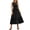 Black, variant on ANRABESS Women's Summer Casual Maxi Dress Sleeveless Crewneck Smocked 2026 Flowy Plaid Tiered Boho A Line Beach Long Sundress Pink White Plaid Small