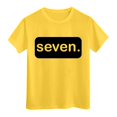 thumbnail image 6 of Little Kid Shirts For Teen Kids Girls Child Short Sleeve Prints T Shirt Trendy Girls Fans Present Tops And Top for Toddlers Light up High Tops Baby Girl Top Long Sleeve Teen 4-5 Years Yellow, 6 of 6