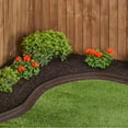 thumbnail image 3 of GroundSmart Brickface Landscape Edging, 4' Brown Rubber Garden Edging Border, 6 pack, 3 of 16