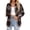 Yellow and black checkered, variant on Plaid Shirts for Women Button Down Shirts Casual Loose Fit Long Sleeve Blouse Tops with Pockets