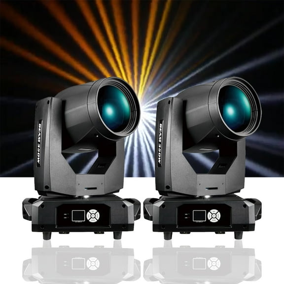 2Pcs 380W Moving Head Beam Spot Stage Effect Lighting For Dj Disco Night Club Wedding Decoration Gobo Fixture Dj Effect Wedding Party