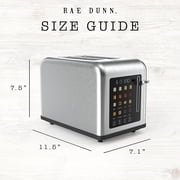 Rae Dunn Toaster, Digital Retro Stainless Steel with 6 Shade Settings