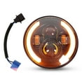 thumbnail image 2 of Faro LED BuyWeek 7 pulgadas Halo redondo luz de circulación diurna, 2 of 9