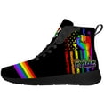 thumbnail image 3 of Aidianart LGBT High Top Sneakers Womens High Top Shoes Size 10, 3 of 5