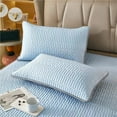 thumbnail image 1 of pstuiky Funda de almohada de seda fresca de color liso para dormitorio de estudiantes cama doble, 1 of 7