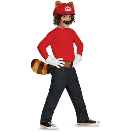 Super Mario Brothers Mario Raccoon Child Kit Halloween Accessory