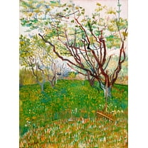 The Flowering Orchard by Vincent van Gogh - 12" x 18" Art Print Wall Decor