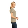 thumbnail image 3 of District Made Ladies Perfect Weight Crew Tee-XS (Heathered Latte), 3 of 6