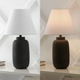 thumbnail image 4 of JONATHAN Y Elinore 24.5" Minimalist Scandinavian Resin/Iron Ginger Jar LED Table Lamp, Matte Black (Set of 2), JYL5603A-SET2, 4 of 6