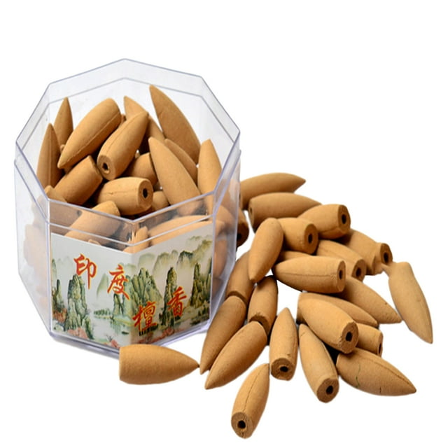 Set de 70 Piezas Interior Reflujo Naturales Conos Fragancias para Hogar Decoración de Rituales Soledad Cono hueco de incienso de reflujo