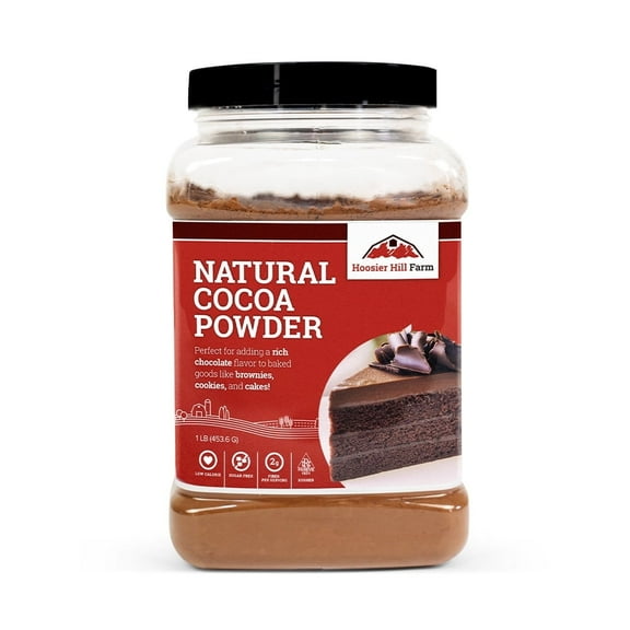 Hoosier Hill Farm Natural Cocoa Powder, 1 lb Jar