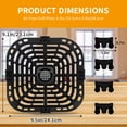thumbnail image 5 of GWY Air Fryer Replacement Tray for Instant Pot Vortex 6 in 1 6 QT Gourmia GAF735 6 QT, Original Air Fryer Accessories Grill Pan Plate Crisper Plate Rack Parts,Dishwasher Safe, 5 of 7