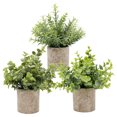 thumbnail image 1 of Plantas artificiales en macetas, hojas de hierba verde falsa, plantas de simulación artificial MABOTO  Plantas caseras, 1 of 7