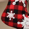 thumbnail image 2 of Recién llegado Calcetines navideños con copos de nieve bordados tridimensionales Adornos navideños Calcetines Decoración de regalo-Un tipo de celosía Calcetines tridimensionales co, 2 of 13
