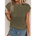 thumbnail image 3 of Remera PRETTYGARDEN Primavera Verano 2025 Manga Corta Verde Militar XXL, 3 of 9