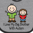 thumbnail image 4 of Inktastic I Love My Brother With Autism Girls Baby Bib, 4 of 4
