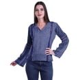 thumbnail image 1 of Moomaya Kurta Col Kurta Dentelle Détails Imprimé Manches Longues Tunique, 1 of 5