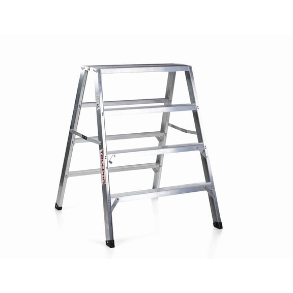 ToolPro 4 ft. Aluminum Flat-Top Sawhorse Ladder