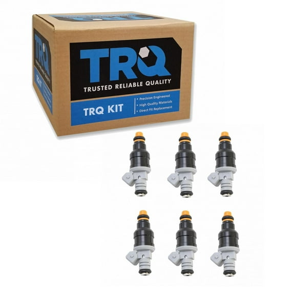 TRQ Engine Fuel Injector 6 Piece Kit for Ford Lincoln Mazda Mercury New FIA60446