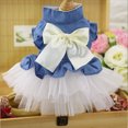 thumbnail image 5 of Ropa de primavera y verano para mascotas Vestido de novia para perros Falda vaquera 386, 5 of 5