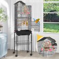 thumbnail image 5 of All-Season Bird Bed & Nest Tent with Dual-Sided Mat — Compact Hammock Cage Accessory for Budgies, Lovebirds, Finches, Parrotlets & Small Birds (Medium), 5 of 6