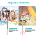 thumbnail image 5 of Selfie Stick Upgraded Aluminum Alloy Selfie Stick Tripod, Flexible Extendable Camera Tripod with All Apple iPhone, Samsung Galaxy, Cell Phones, 5 of 7