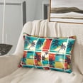 thumbnail image 2 of Pofeuu Colorful Hawaii Palms Print Satin Pillowcase for Hair and Skin Pillow Cases, Silk Pillow Cases, Soft Cooling Pillow Covers, 20x30 Inches（Pillow core not included）, 2 of 7