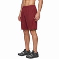 thumbnail image 2 of Men's 100% Polyester Performance Shorts with Pockets, Red M, 1 Count, 1 Pack, 2 of 6