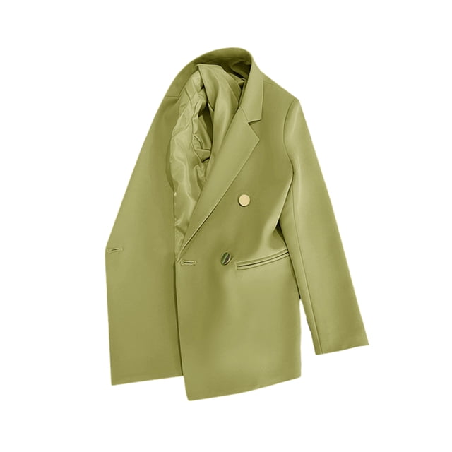 Fashnice Veste d'Extérieur pour Femmes, Blazer à Double Boutonnage, Cardigan Décontracté pour Bureau, Avocat m