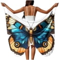 thumbnail image 2 of NSLGXD Cache-Maillot Papillon pour Femmes Bretelles Spaghetti Robe Portefeuille de Plage Été Protection Solaire Sans Manches Tenue de Plage Cache-Maillots Blanc Cache-Maillots, Taille P-5TG, 2 of 10