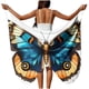 thumbnail image 1 of TaTaai Women Fashion Solid Color Butterfly Beach Cover Up Sheer Chiffon Long Wrap Skirt with Tie Waist Lightweight Sarong for Swimwear Pool Party Vacation All Season Gift, 1 of 9