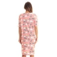 thumbnail image 3 of Just Love Short Sleeve Nightgown Sleep Dress for Women (Medium, Coral - Panda in the Rain), 3 of 3