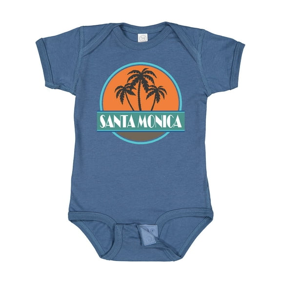 Inktastic Santa Monica California Travel Boys or Girls Baby Bodysuit