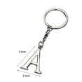 thumbnail image 5 of Xinyolin Key Ring Non-fading Decorative Electroplated A-Z 26 Letter Metal Key Chain Charm for Promotional Gifts, 5 of 8
