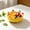 Yellow, variant on Cute Orange-Shaped Ceramic Fruit Bowl, Decorative Bowl, Table Centerpiece for Fruits, Candy, Appetizers, Suitable for Kitchen, Bedroom, Living Room and Office Counter