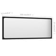 thumbnail image 3 of vidaXL Bathroom Mirror Black 100x1.5x37 cm Engineered Wood, 3 of 3