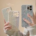 thumbnail image 2 of Funda de teléfono con flores Retro coreanas para iPhone 15 Plus 14 13 12 11 Pro Max, carcasa trasera de silicona suave a prueba de golpes con diseño Floral de lujo, 2 of 5