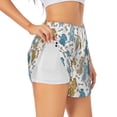 thumbnail image 2 of Disketp Cartoon Poodle Dog Print Women's Shorts Workout Shorts for Athletic Gym Running Shorts with Phone Pockets Medium, 2 of 8