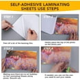 thumbnail image 5 of 40 PCS Self-Adhesive Laminating Sheets, 9 x 12 Inches Clear Laminating Sheets No Machine Needed Self Sealing Laminate Sheets, 5 of 6