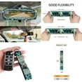 thumbnail image 7 of Jeiento Sea Turtle 12 PCS Front Car Seat Cover Full Set, with Steering Wheel Cover Seat Belt Pad Cover Armrest Box Mat Trash Bin Rear View Mirror Cover Keychain Air Vent Bag Southwest Aztec Teal, 7 of 7