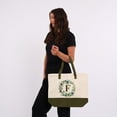 thumbnail image 5 of HIFA Initial Tote Bag for Women, Personalized Canvas Tote Bag - Two-Tone, Zipper Closure, Inner Pocket, Organic Cotton, Sturdy - Multipurpose Shoulder Bag Suitable for Shopping, Grocery, Beach, Travel, 5 of 5
