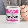 CafePress Breast Cancer Survivor 24 Mug 11 oz Ceramic Mug Novelty