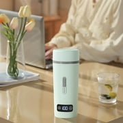 BCZHQQ Travel Electric Kettle,Beyoung 350ml Portable Tea Coffee Kettle with 4 Temperature Control and LCD Display,Personal Mini Water Boiler Auto Shut-Off & Boil Dry Protection,Summer Clearance