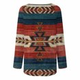 thumbnail image 5 of Pimelu Womens Long Sleeve Shirts Western Graphics Print Fit Tops Fall Casual Fashion Round Neck Blouses Crewneck Sweatshirt Pullover Tops Ladies Girls Blouses, 5 of 5